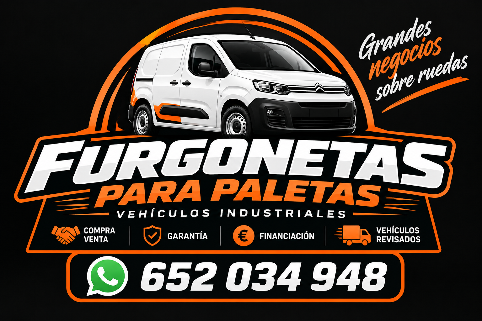 Logo Furgonetas para Paletas, vehículos industriales